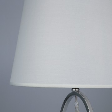 Настольная лампа Eurosvet Madera 01055/1 хром/прозрачный хрусталь Strotskis (00000084934), 1xE14x60W - миниатюра 4