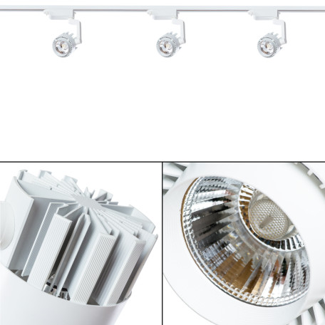 Светодиодный светильник для трековой системы Arte Lamp Vigile A1620PL-1WH, LED 20W 4000K 1600lm CRI≥80 - миниатюра 3