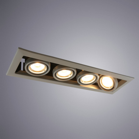 Встраиваемый светильник Arte Lamp Instyle Cardani Piccolo A5941PL-4GY, 4xGU10x50W