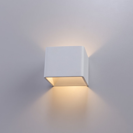 Настенный светодиодный светильник Arte Lamp Instyle Scatola A1423AP-1WH, LED 5W 3000K 500lm CRI≥80, белый, металл - миниатюра 1