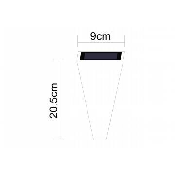 Схема с размерами Arte Lamp A1524AL-1GY