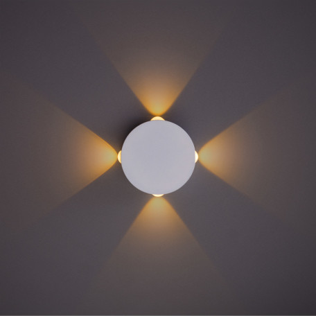 Настенный светодиодный светильник Arte Lamp Tamburello A1525AP-1WH, LED 4W 3000K 400lm CRI≥80 - фото 1