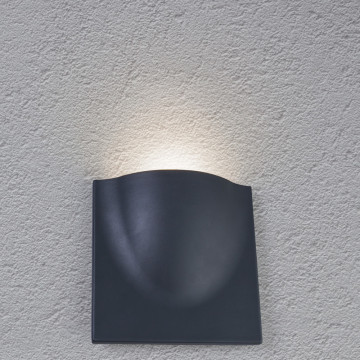 Настенный светодиодный светильник Arte Lamp Instyle Tasca A8512AL-1GY, IP54, LED 12W 3000K 630lm CRI≥80, темно-серый, металл