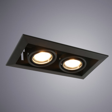 Встраиваемый светильник Arte Lamp Cardani Piccolo A5941PL-2BK, 2xGU10x50W - миниатюра 2