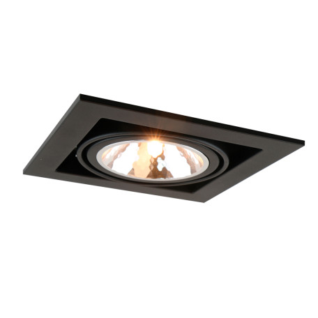 Встраиваемый светильник Arte Lamp Instyle Cardani Semplice A5949PL-1BK, 1xG9x40W, черный, металл - фото 1