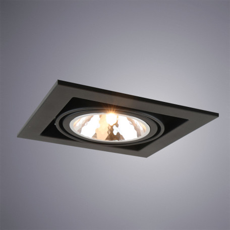 Встраиваемый светильник Arte Lamp Instyle Cardani Semplice A5949PL-1BK, 1xG9x40W, черный, металл - фото 2