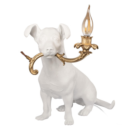Настольная лампа Loft It Dog 10312 White, 1xE14x40W - миниатюра 1
