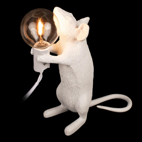 Настольная лампа Loft It Mouse 10313 White, 1xE14x40W - миниатюра 4
