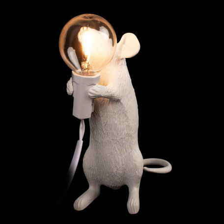Настольная лампа Loft It Mouse 10313 White, 1xE14x40W - миниатюра 5