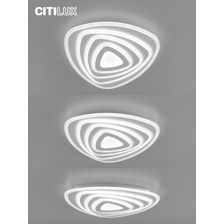 Потолочная светодиодная люстра с пультом ДУ Citilux Триест Смарт CL737A34E, LED 75W 3000-5500K + RGB 5800lm - миниатюра 12