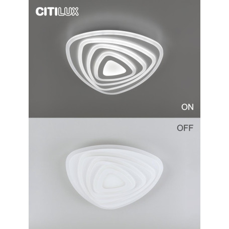 Потолочная светодиодная люстра с пультом ДУ Citilux Триест Смарт CL737A34E, LED 75W 3000-5500K + RGB 5800lm - миниатюра 13