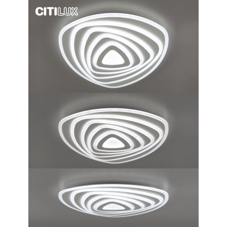 Потолочная светодиодная люстра с пультом ДУ Citilux Триест Смарт CL737A35E, LED 100W 3000-5500K + RGB 7600lm - миниатюра 12