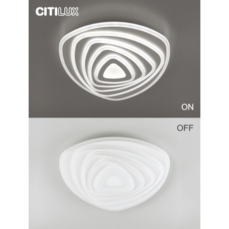 Потолочная светодиодная люстра с пультом ДУ Citilux Триест Смарт CL737A35E, LED 100W 3000-5500K + RGB 7600lm - миниатюра 13