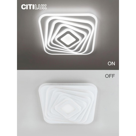Потолочный светодиодный светильник с пультом ДУ Citilux Триест Смарт CL737A45E, LED 120W 3000-5500K + RGB 8500lm - миниатюра 14
