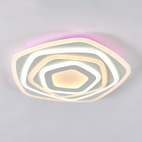 Потолочная светодиодная люстра с пультом ДУ Citilux Триест Смарт CL737A54E, LED 90W 3000-5500K + RGB 7500lm - миниатюра 4