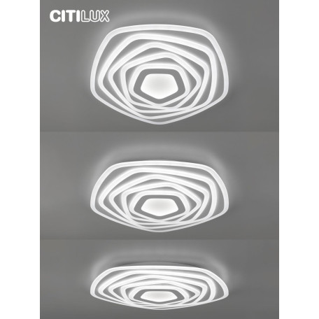 Потолочная светодиодная люстра с пультом ДУ Citilux Триест Смарт CL737A55E, LED 115W 3000-5500K + RGB 8900lm - миниатюра 34