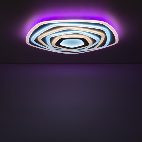 Потолочный светодиодный светильник с пультом ДУ Citilux Триест Смарт CL737A55E, LED 115W 3000-5500K + RGB 8900lm - миниатюра 9