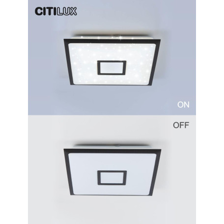 Потолочный светодиодный светильник с пультом ДУ Citilux Старлайт Смарт CL703AK55G, LED 55W 3000-5500K + RGB 4800lm - миниатюра 11