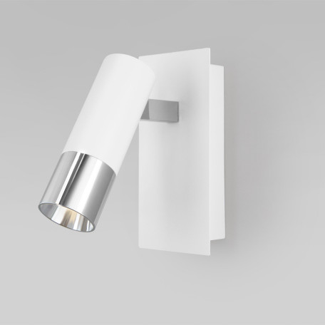 Настенный светодиодный светильник с регулировкой направления света Eurosvet Cast 20142/1 LED белый/хром (a060782), LED 5W 4200K 245lm CRI>80