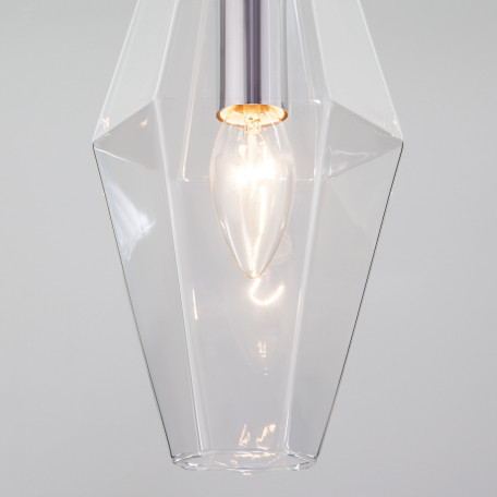 Подвесной светильник Eurosvet Prism 50236/1 прозрачный (a058956), 1xE14x60W - миниатюра 3
