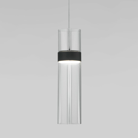Подвесной светодиодный светильник Eurosvet Lumen 50244/1 LED черный/прозрачный (a061288), LED 12W 4200K 594lm CRI>80 - миниатюра 2