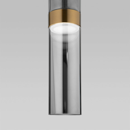 Подвесной светодиодный светильник Eurosvet Lumen 50244/1 LED латунь/дымчатый (a061287), LED 12W 4200K 594lm CRI>80 - миниатюра 3