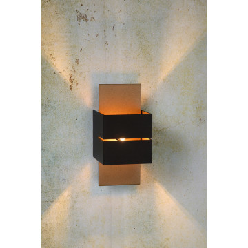 Настенный светильник Lucide Cubo 23209/10/30, 1xG9x40W, черный, металл - миниатюра 2