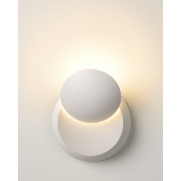 Настенный светодиодный светильник Lucide Luna 23240/04/31, IP54, LED 4W 3000K 360lm CRI80, белый, металл - миниатюра 4