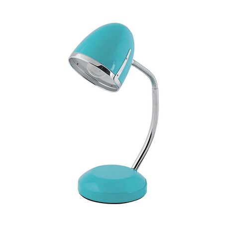 Настольная лампа Nowodvorski Pocatello 5797, 1xE27x18W, голубой с хромом, металл