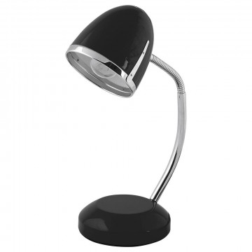 Настольная лампа Nowodvorski Pocatello 5828, 1xE27x18W, черный с хромом, металл