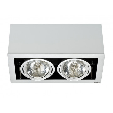 Потолочный светильник Nowodvorski Box Gray 5316, 2xAR111x50W, белый, металл