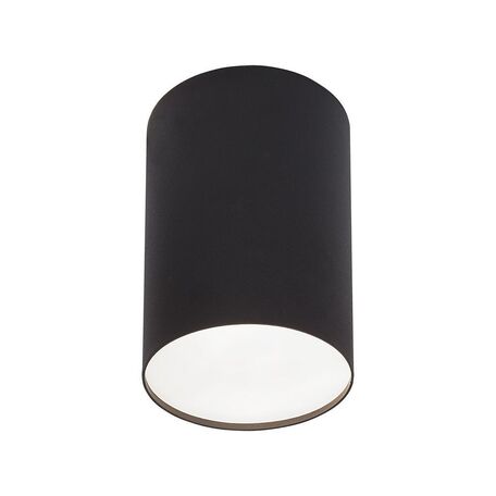 Потолочный светильник Nowodvorski Point Plexi 6530, 1xE27x20W, черный с белым, металл с пластиком, пластик