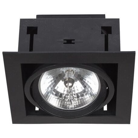 Встраиваемый светильник Nowodvorski Downlight 6303, 1xAR111x50W, черный, металл
