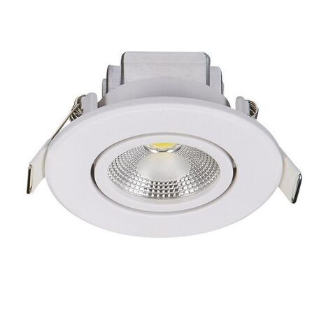 Встраиваемый светодиодный светильник Nowodvorski Downlight Cob 6970, LED 3W 3000K 215lm, белый, пластик - миниатюра 1
