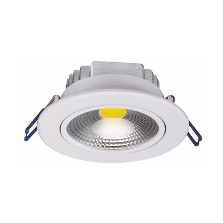 Встраиваемый светодиодный светильник Nowodvorski Downlight Cob 6972, LED 10W 3000K 780lm, белый, пластик