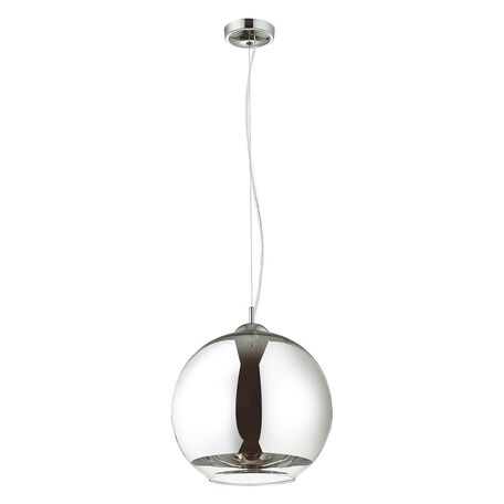 Подвесной светильник Favourite Erbsen 1688-1P, 1xE27x60W, хромированный, металл, стекло