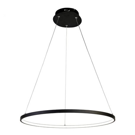Подвесной светодиодный светильник Favourite Giro 1764-6P, LED 48W, черный, металл, металл с пластиком, пластик