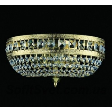 Бра Artglass IVONA III. FULL CUT CE, 2xE14x40W, золото, прозрачный, металл, хрусталь Artglass Crystal Exclusive - миниатюра 1