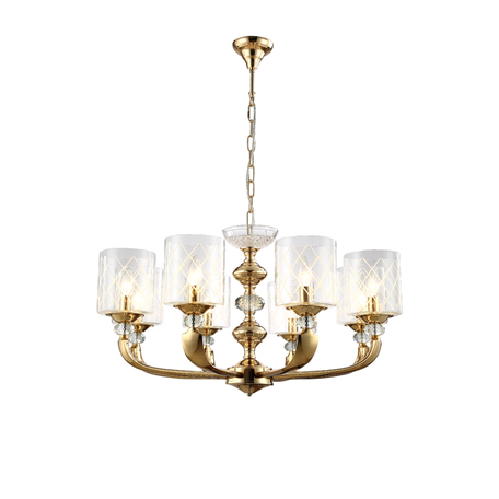 Светильник Crystal Lux GRACIA SP8 GOLD 0700/308, 8xE14x60W