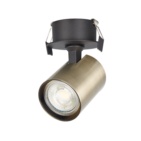 Встраиваемый светильник с регулировкой направления света Crystal Lux CLT 017C BL-BZ 1401/114, 1xGU10x50W