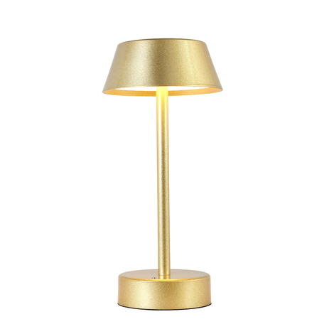 Настольная светодиодная лампа Crystal Lux SANTA LG1 GOLD 3662/501, LED 6W 3000K 120lm CRI>80