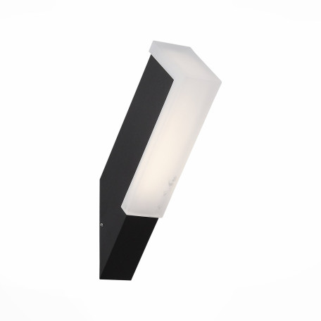 Настенный светодиодный светильник ST Luce Posto SL096.411.02, IP54, LED 4W 4000K, черный, белый, металл, пластик