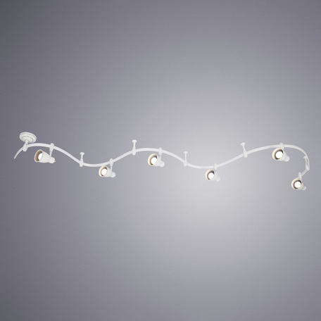 Гибкая система освещения Arte Lamp Instyle Rails Kits A3058PL-6WH, 6xE14x40W, белый, металл