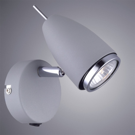 Настенный светильник с регулировкой направления света Arte Lamp Regista A1966AP-1GY, 1xGU10x50W - фото 2