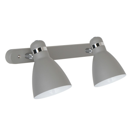 Настенный светильник с регулировкой направления света Arte Lamp Mercoled A5049AP-2GY, 2xE27x40W, серый, металл