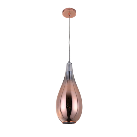 Подвесной светильник Lumina Deco Lauris LDP 6843 R.GD, 1xE27x40W, медь, розовое золото, металл, стекло