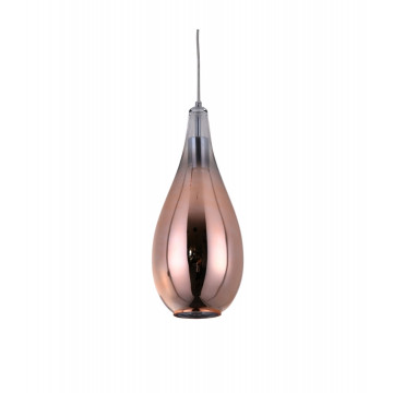 Подвесной светильник Lumina Deco Lauris LDP 6843 R.GD, 1xE27x40W, медь, розовое золото, металл, стекло - миниатюра 3