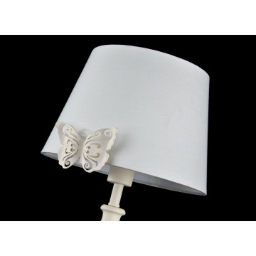 Настольная лампа Maytoni Fiona ARM032-11-PK, 1xE14x40W, белый с розовым, белый, металл, текстиль - фото 3