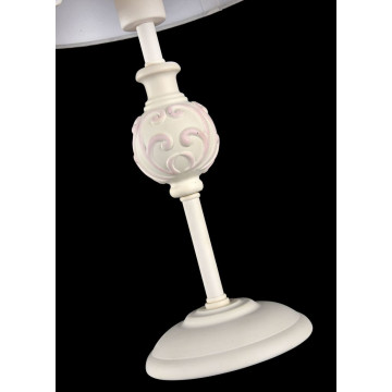 Настольная лампа Maytoni Fiona ARM032-11-PK, 1xE14x40W, белый с розовым, белый, металл, текстиль - миниатюра 4