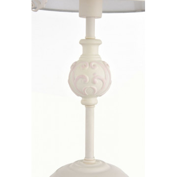 Настольная лампа Maytoni Fiona ARM032-11-PK, 1xE14x40W, белый с розовым, белый, металл, текстиль - миниатюра 5